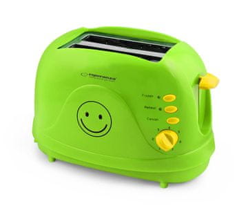 slomart Esperanza EKT003 toaster Smiley, zeleni