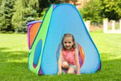 Baby Mix Otroški šotor 3v1 oranžno-modra