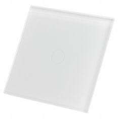 SMART HOUSE Stekleno stikalo na dotik enojno belo LED