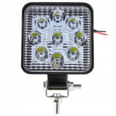 master LED LED delovna svetilka 10-30V IP67 27W 9 LED 6000K kvadratna