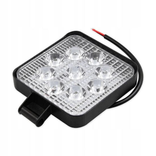 master LED LED delovna svetilka 10-30V IP67 27W 9 LED 6000K kvadratna