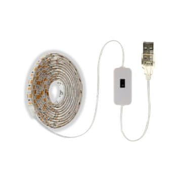 megamiska USB LED trak 2m 120 LED z IR senzorjem z zaznavo bližine roke nevtralno beli 4000-5000K