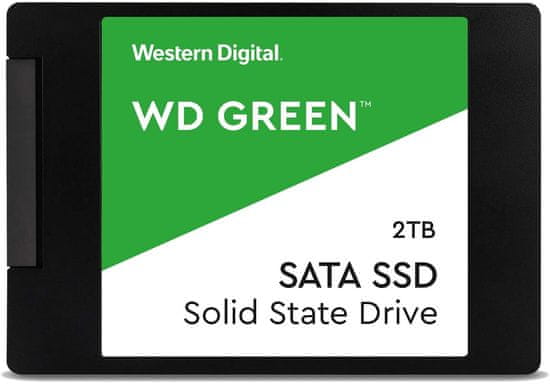 Western Digital Green 3D SSD disk, 2TB, NAND, SATA 3, 6,35 cm (2,5") (WDS200T2G0A)