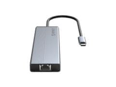 Orico 5SXRJ priključna postaja, 5 v 1, USB-C, 3x USB 3.0, RJ45, USB-C PD 100 W