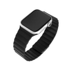 FIXED Magnetic Strap za Apple Watch 42 mm/44 mm, silikonski, črn (FIXMST-434-BK)