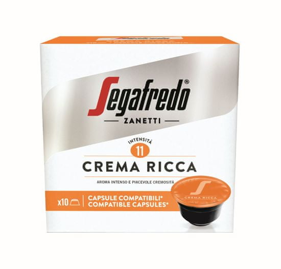 Segafredo Zanetti Kavne kapsule Crema Rica, 10 x 7,5 g (Dolce Gusto)