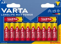 Varta Longlife Max Power baterije, 8+4 AA, 2 blistra (4706101462)