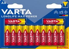 Varta Longlife Max Power baterije, 8+4 AA, 2 blistra (4706101462)