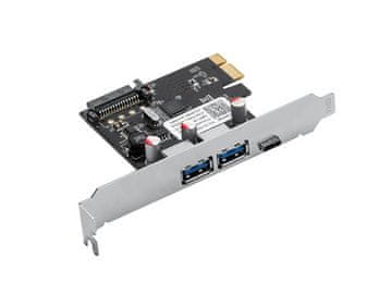 Orico PNU-2A1C razširitvena kartica, 2x USB 3.0, 1x USB-C, PCIe x1