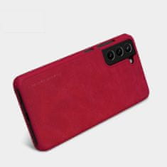Nillkin Qin ovitek za Samsung Galaxy S21 FE G990, rdeč