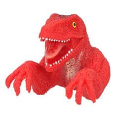 Dino World Lutka za prste ASST, Rdeča, T-Rex