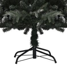shumee Umetna novoletna jelka s snegom zelena 210 cm PVC in PE