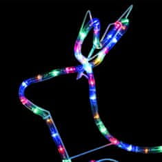 Vidaxl Božični jelen in sani zunanja dekoracija 576 LED lučk