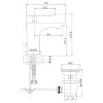 LEMARK  Monolitni mešalnik za umivalnik, krom / bela, LEMARK LM5806CW "CONTEST" (10 letna garancija)