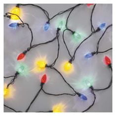 Emos LED božična veriga, z barvnimi žarnicami, 9,8 m, večbarvna, večnamenska