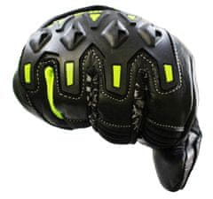 Cappa Racing Motoristične rokavice DAYTONA usnjene dolge črno/rumene XL