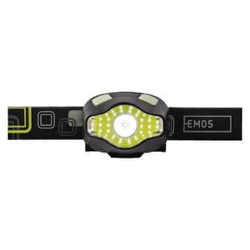 Emos naglavna LED svetilka, 3W, LED + COB