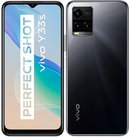 VIVO Y33s pametni telefon, 8GB/128GB, črn