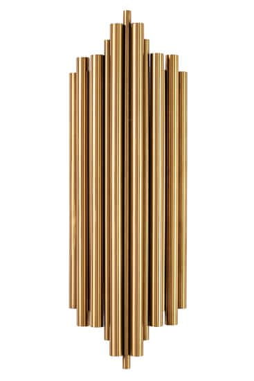 KINGHOME Stenska svetilka HARMONIC gold - brušeno jeklo