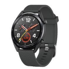 BStrap Silicone Bredon pašček za Huawei Watch GT2 Pro, dark gray