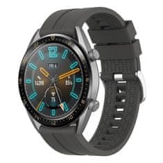 BStrap Silicone Cube pašček za Huawei Watch GT/GT2 46mm, dark gray