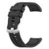 Silicone Cube pašček za Huawei Watch 3 / 3 Pro, black