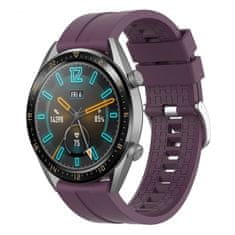 BStrap Silicone Cube pašček za Huawei Watch 3 / 3 Pro, purple plum