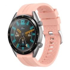 BStrap Silicone Cube pašček za Huawei Watch GT2 Pro, sand pink