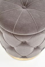 Halmar Tabure (2 kosa) Polly - siv/zlat