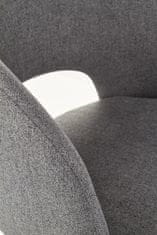 Halmar Jedilni stol K373 - sivo/črn