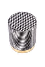 Halmar Tabure Aruna - črn/bel/zlat