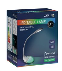 ZELUX Namizna RGB LED svetilka 5W + RGB