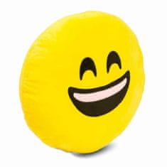 HappyFace Vzglavnik emoiji smile 32cm z vezenjem na hrbtni strani