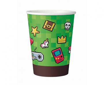 GoDan Papirnati kozarčki Pixels Game On, 200 ml, 6 kosov.