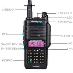 Baofeng UHF radio UV-9R Plus Oddajnik UV-9R Plus (V2)