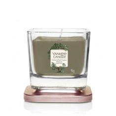Yankee Candle Aromatična sveča, majhna kvadratna Vetiver & Black Cypress 96 g