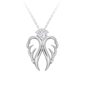 Preciosa Nežna srebrna ogrlica Angelic Hope 5293 00