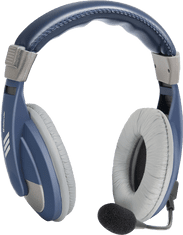 Defender slušalke Gryphon 750, modri, 2 m kabel