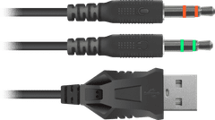 Defender Apex gaming slušalke, črni, 1.8 m kabel