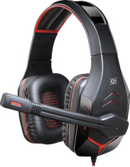 Defender Excidium gaming slušalke, črni-rdeci, 2.2 m kabel