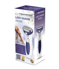 Esperanza Električni brivnik za ženske Esperanza ARUBA, bel-modri