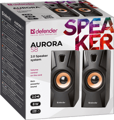 Defender Aurora S8 zvočniki 2.0, 8W, USB