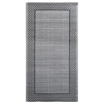 Vidaxl Zunanja preproga siva 80x150 cm PP