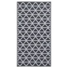Vidaxl Zunanja preproga črna 190x290 cm PP