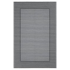 Vidaxl Zunanja preproga siva 120x180 cm PP