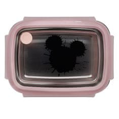 Stor Škatla za hrano iz nerjavečega jekla MICKEY MOUSE Pink Hermetico, 1020ml, 03930