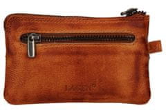 Lagen Usnjena mini denarnica-obesek za ključe 717-MZ/D - Brown /multi