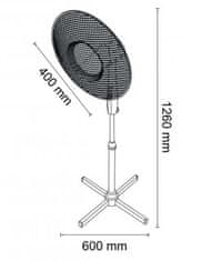 KINGHoff talni ventilator kingcool kc-2124 bel