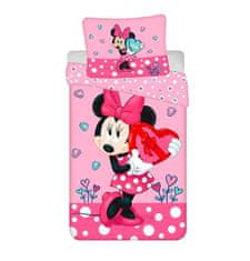 Jerry Fabrics Vključeno platno Minnie Hearts 03 Bombaž, 140/200, 70/90 cm