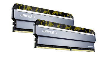 G.Skill Sniper X Digital Camo pomnilnik (RAM), DDR4, 16GB (2x8GB), 2400MHz, CL17, 1.2V (F4-2400C17D-16GSXK)